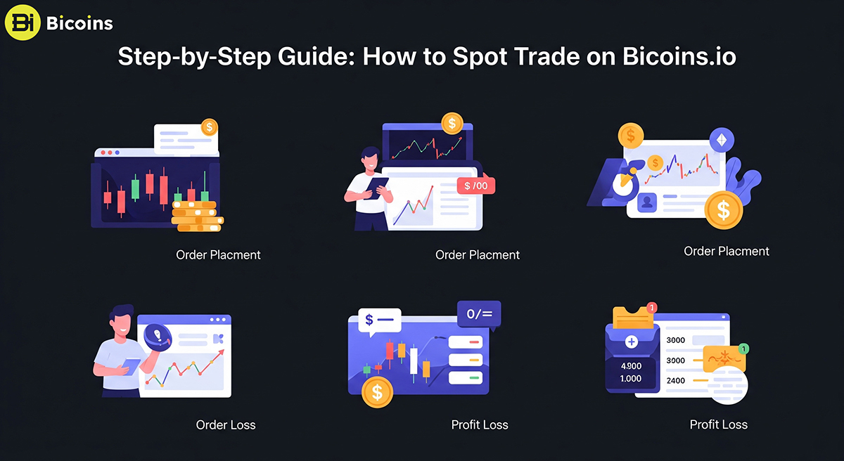 Step-by-Step Guide How to Spot Trade on Bicoins.io